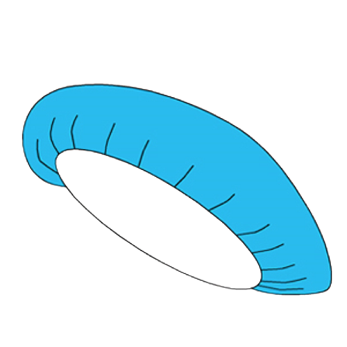 Шапочка - берет "Шарлота", смс, щ. 25 г/м2, нестерильна, Неман